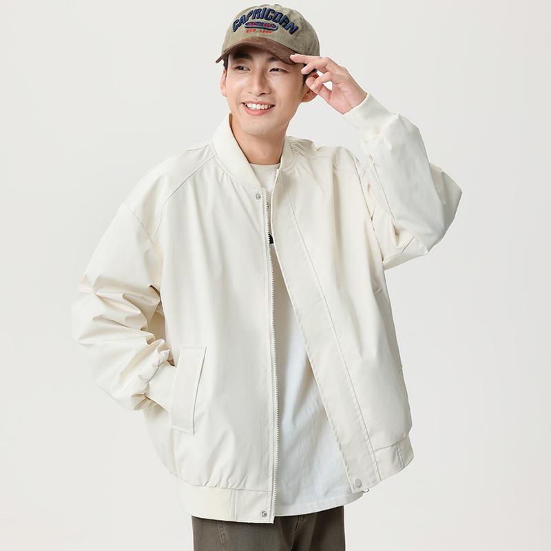 Spring and Autumn New Men's Baseball Uniform Casual Versatile Jacket Men's Ruffian Handsome Loose Flying Staff Jacket