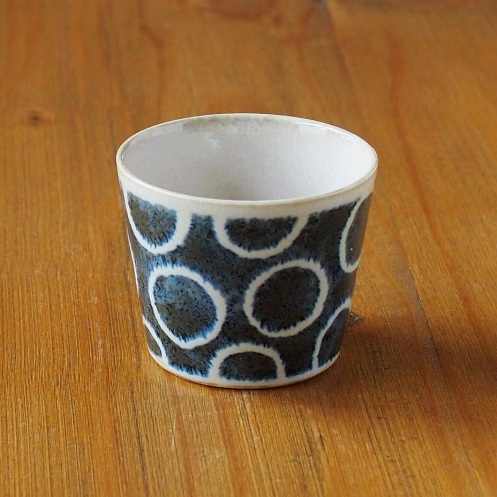 Awasaka Soba Choko 8cm Diameter X 7cm Microwave and Dishwasher Made In "Brush Blue" 100-round (Soba Cup), Approx. Height, Safe, Japan, MN-922