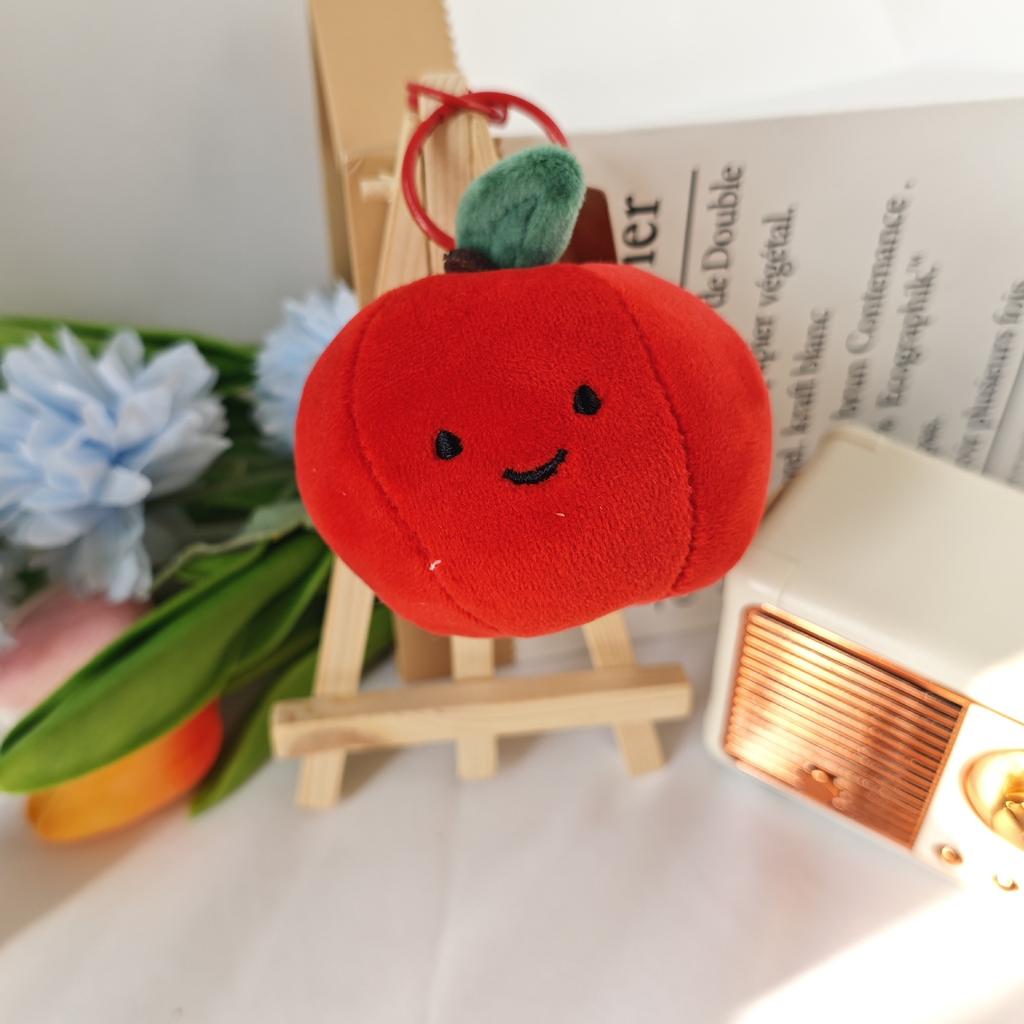 Beautiful Moral Fruit Plush Pendant Short Plush Keychain Apple Doll Backpack Juvenile Accessories