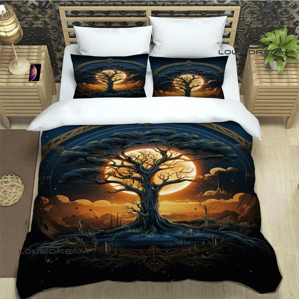 Tree of Life printed Bedding Sets exquisite bed supplies set duvet cover bed comforter set bedding set luxury birthday gift