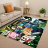 3D S-Sand B-box Cartoon Game Living Room Non-Slip Area Rug Soft Carpet for Bedroom Playroom Sofa,Easy Clean Home Decor Doormat