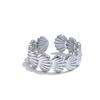 Yhpup Ocean Style Adjustable Metal Shell Open Ring High Quality Plated for Women 316L Stainless Steel Summer Trendy Jewelry Gift