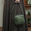 Johnature Vintage Genuine Leather Women's Bag Versatile Cowhide Solid Color Square Small Bag Shoulder Crossbody Bag