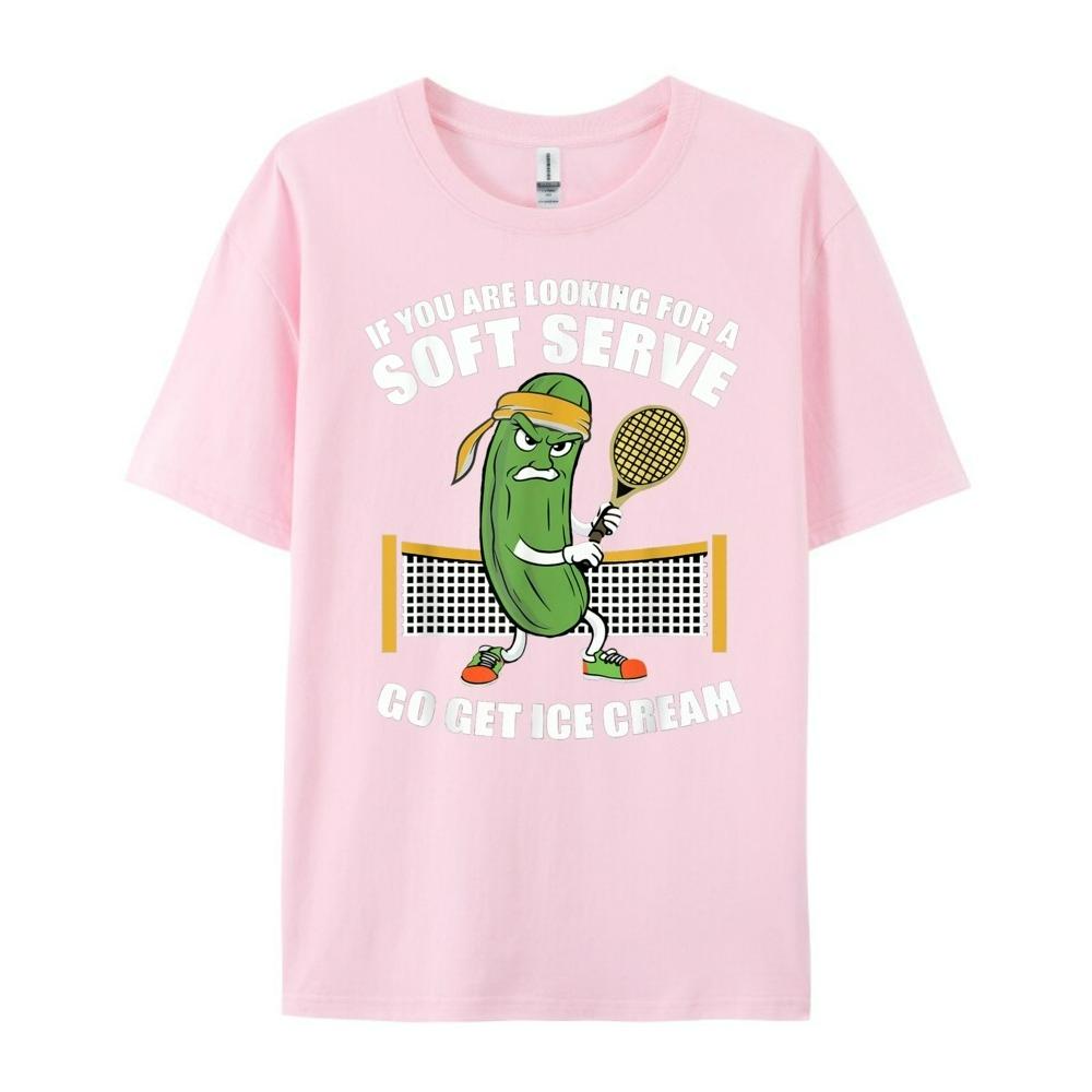 2025 Fun Pickle Ball Play Pickle Tennis Soft Serve Ice Cream Graphic Print T-Shirt T-Shirt Men Women Memorial Day Streets