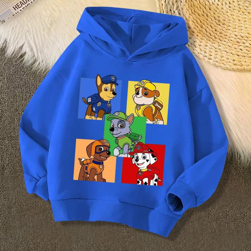 PAW Patrols Cartoon Chase Skye Kids Sweatshirt Printed Hoodie Trendy Long Sleeve Hoodies Girls Tops Clothing Boys Clothes Gifts
