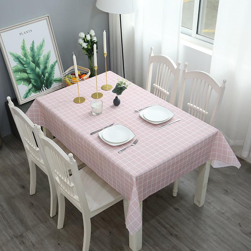 Nordic Style Waterproof & Oilproof Washable Tablecloth for Home & Hotel Dining Tables