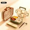 Large Capacity Cartoon Handheld Lunch Box For Kids Students Portable Sealed 304 Stainless Steel Divided Food Container Heatable