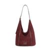 2025 New Matte Leather Women's Bag Retro Trend Commuting Versatile Shoulder Handbag Large Capacity Tote Bag