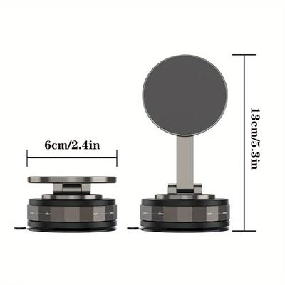 360° drehbarer doppelseitiger magnetischer Handyhalter | Einfache Einhandbedienung | Faltbares Design für freihändiges Betrachten | ABS