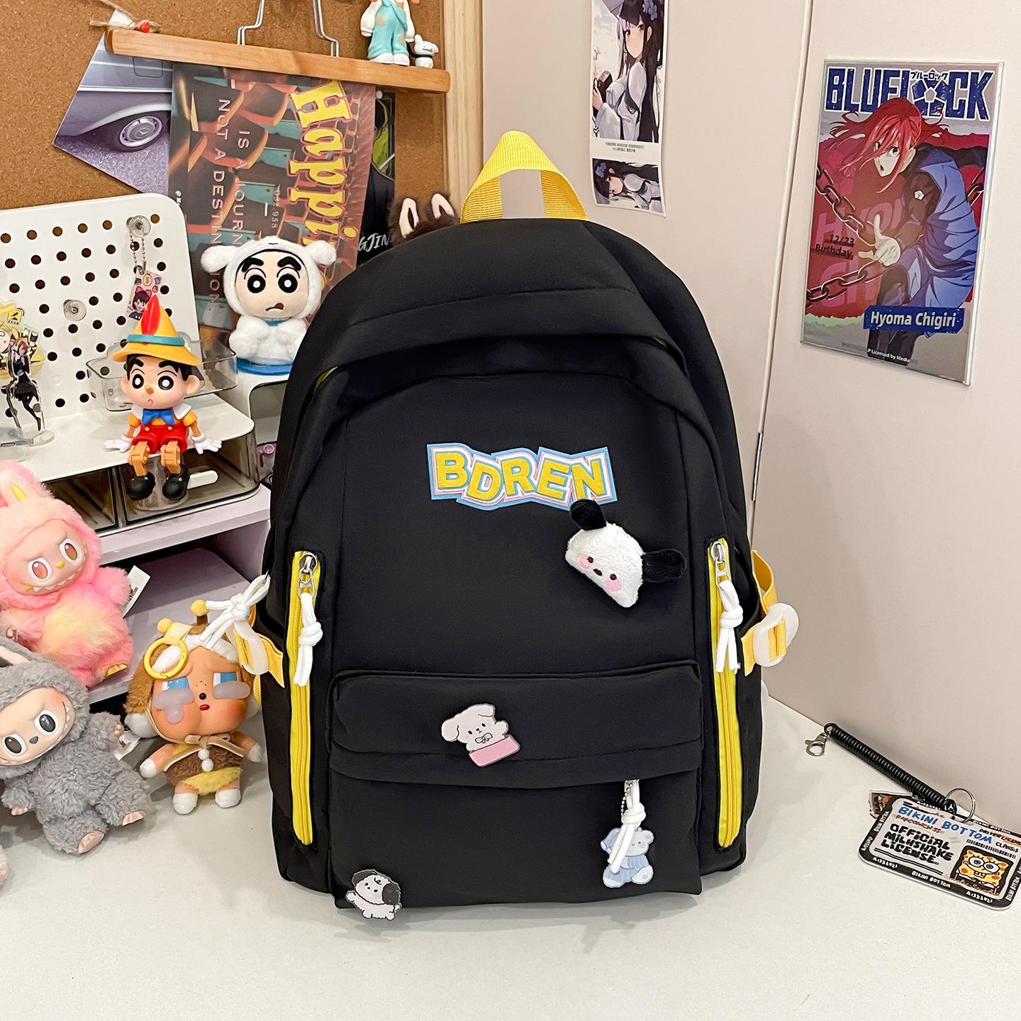 

Korean ins high value small fresh junior high school students simple lightweight versatile large capacity