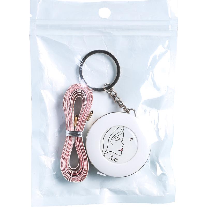 Mini bandă de măsurare portabilă de 2 m: Riglă drăguță și moale pentru măsurarea bustului, șoldurilor și taliei