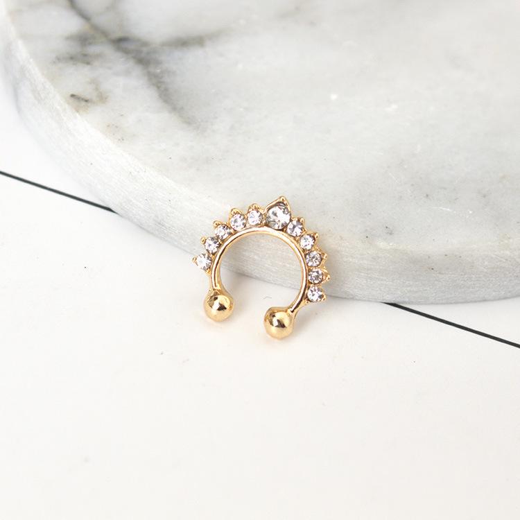 B044 Trendy Korean Ear and Nose Accessories: 2022 Women's Temperament Cartilage Stud Earrings