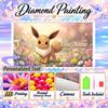 Personalized Eevee Diamond Art Custom Name 5D Diamond Painting Full Drill DIY Craft