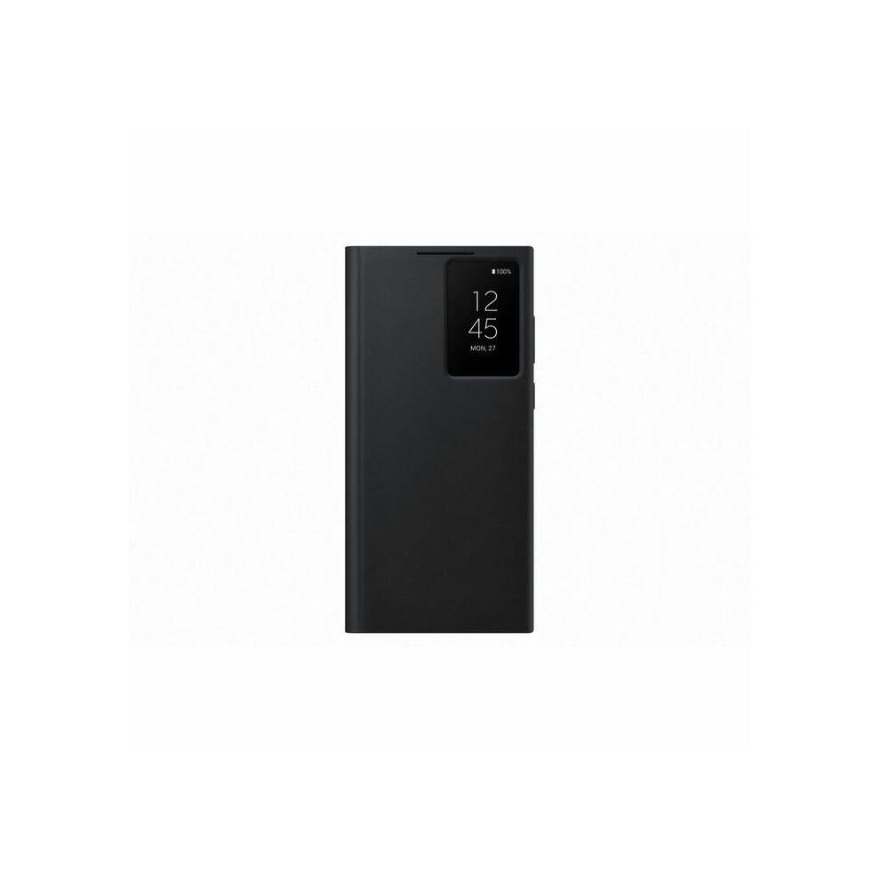 Official Samsung Galaxy S22 Ultra 5G Clear View Cover Case Flip Cover - Black