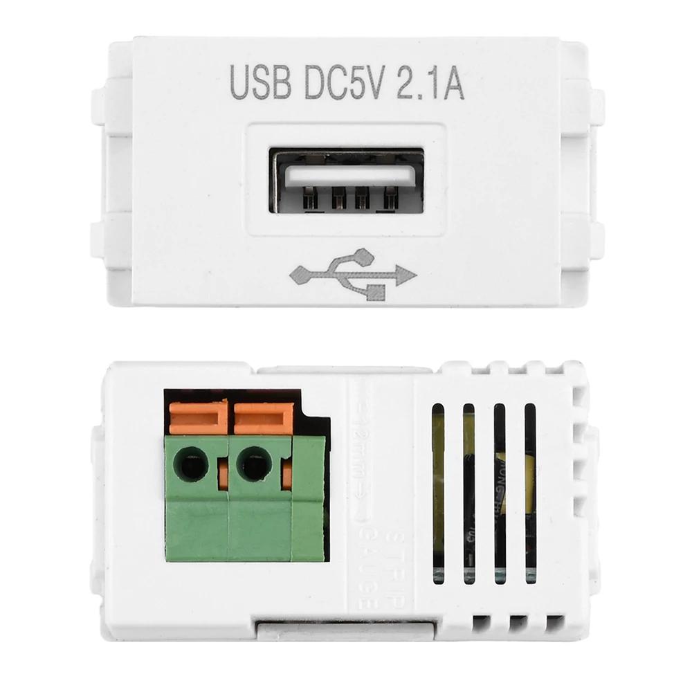 

Панель заряджання мобільного телефону Модуль живлення USB 220 В Розетка 5 В Трансформатор 2,1 А Адаптер перемикання розетки для зарядки USB