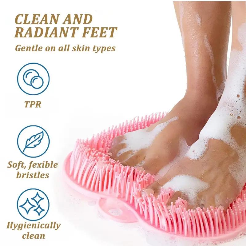 Xiaomi Non-Slip Shower Foot Washing Mat - Clean Bath Exfoliating Mat for Home Spa and Bathroom Plaid