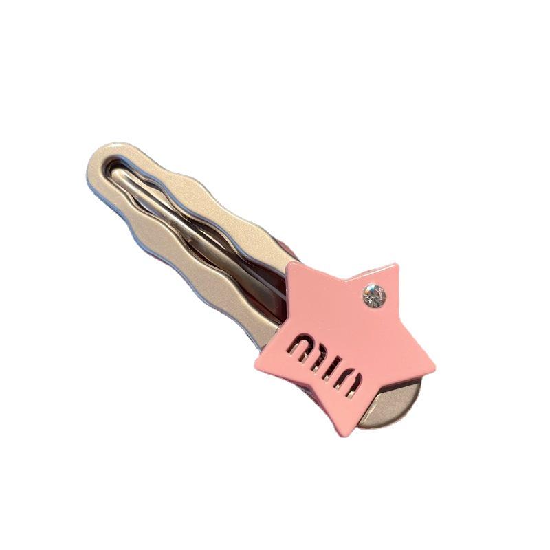 Silver-Gray Star Duckbill Clip - Trendy Bangs Accessory