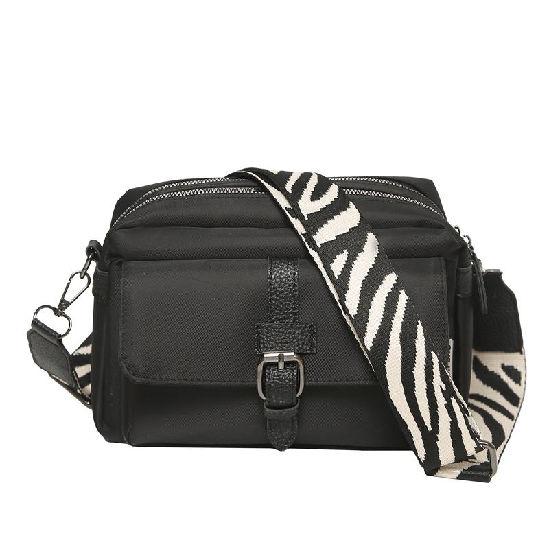 

Новая модная и простая унисекс наплечная сумка, парный стиль, большая вместимость, многофункциональная сумка кроссбоди из ткани Оксфорд чёрный