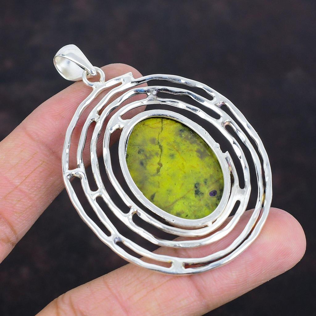 Stichtite Pendant Natural Gemstone Pendant 925 Sterling Silver Pendant Elegant Jewelry Handmade Unique Pendant Wedding Gifts Silver Jewelry