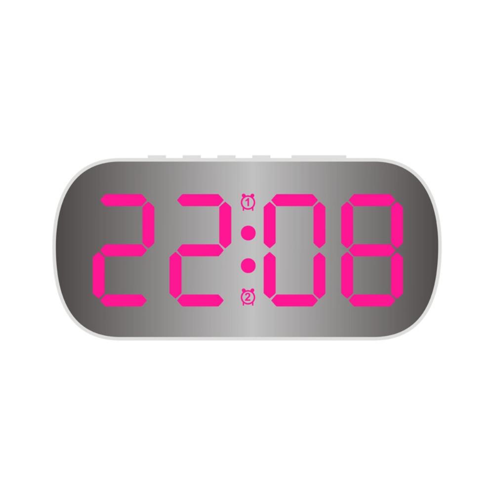 12/24H Format Digital Alarm Clock Quiet Temperature Display LED Digital Clock Large Screen Date Display Sleep Timer Home Decor