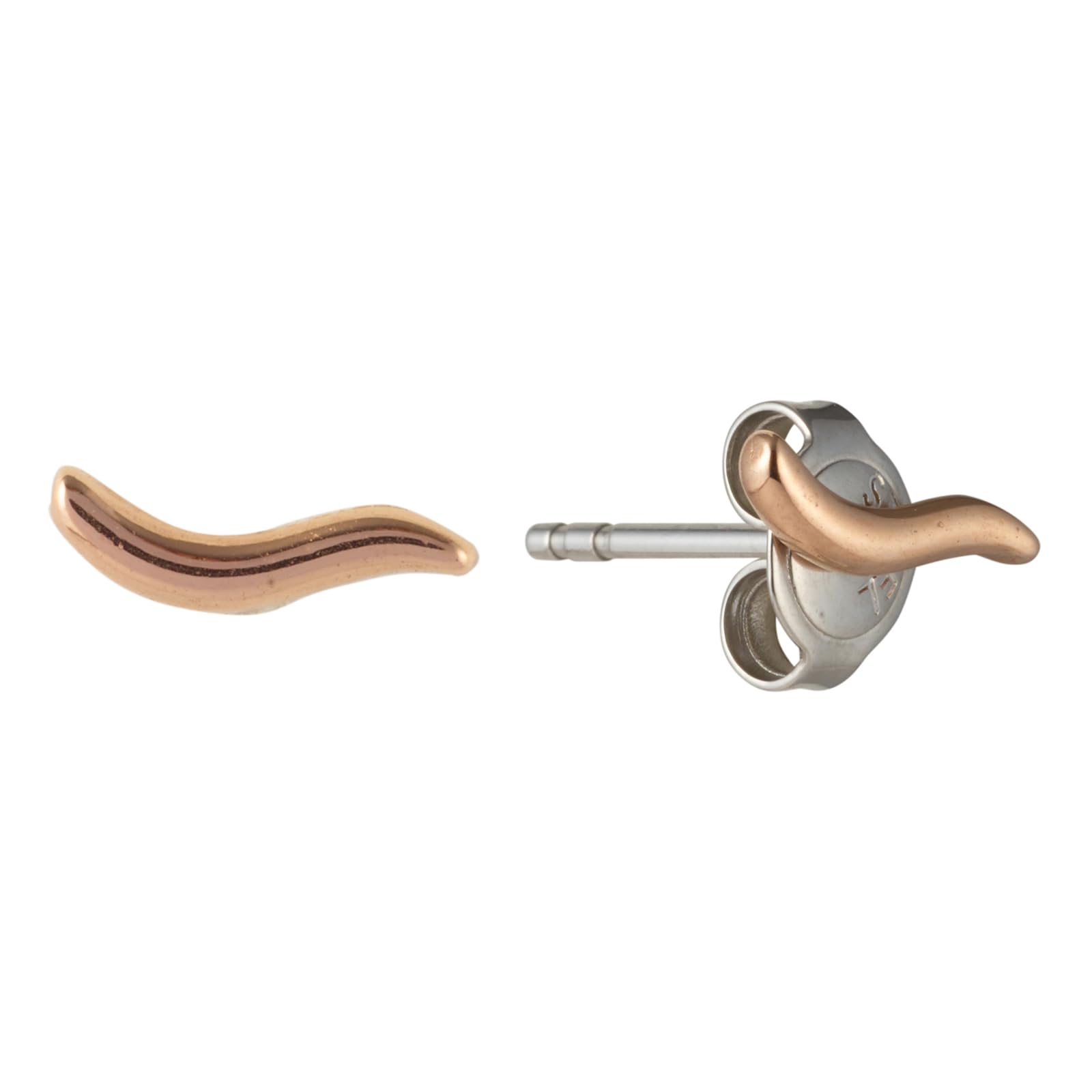 

Skagen Women s ESSENTIAL WAVES Rose Gold-Tone Stainless Steel Stud Earrings, SKJ1783791