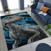 Classic Jurassic Park Dinosaur Movie Tyrannosaurus Rex Rug for Bedroom Living Room Sofa Home Doormat Decor,Non-slip Floor Mat