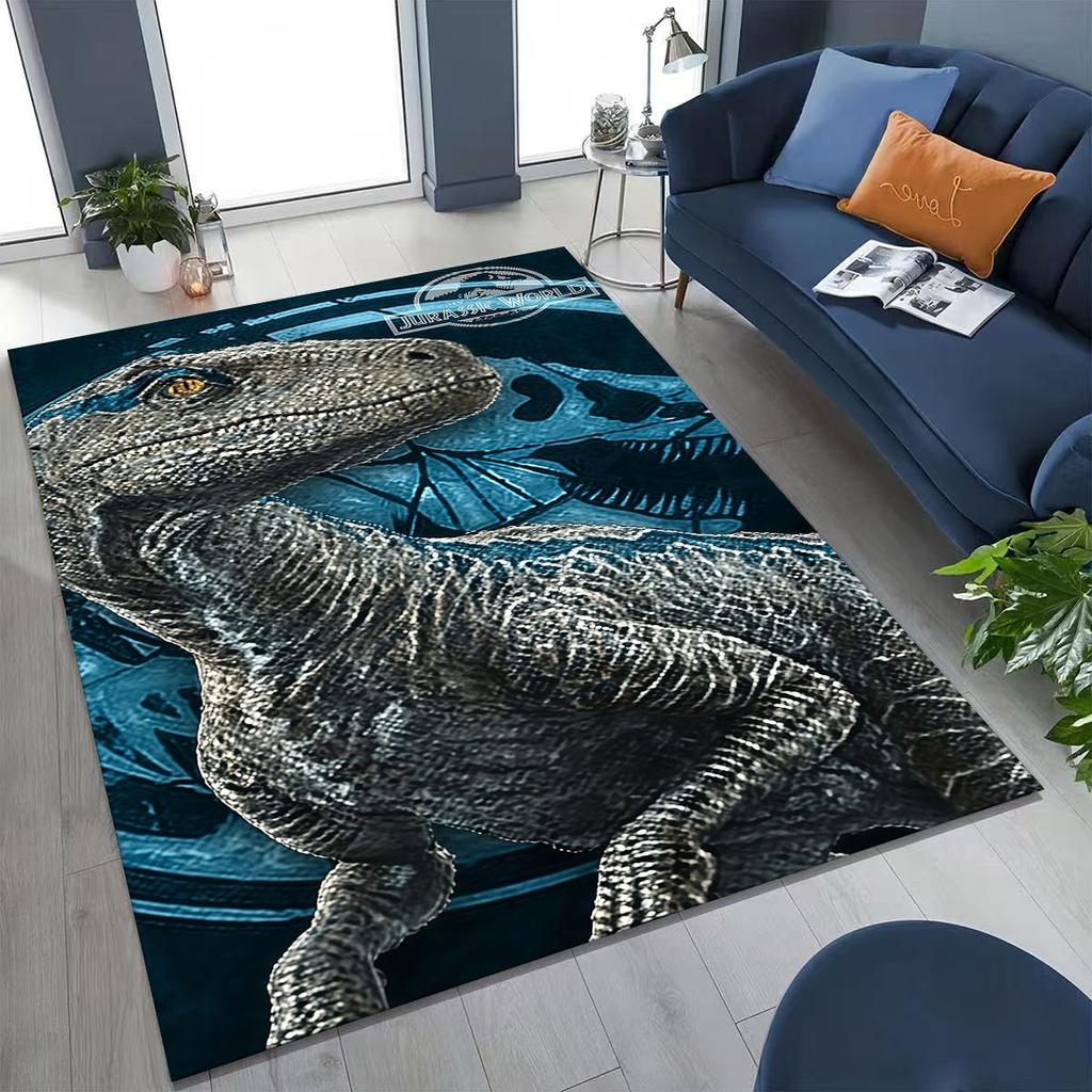 Classic Jurassic Park Dinosaur Movie Tyrannosaurus Rex Rug for Bedroom Living Room Sofa Home Doormat Decor,Non-slip Floor Mat