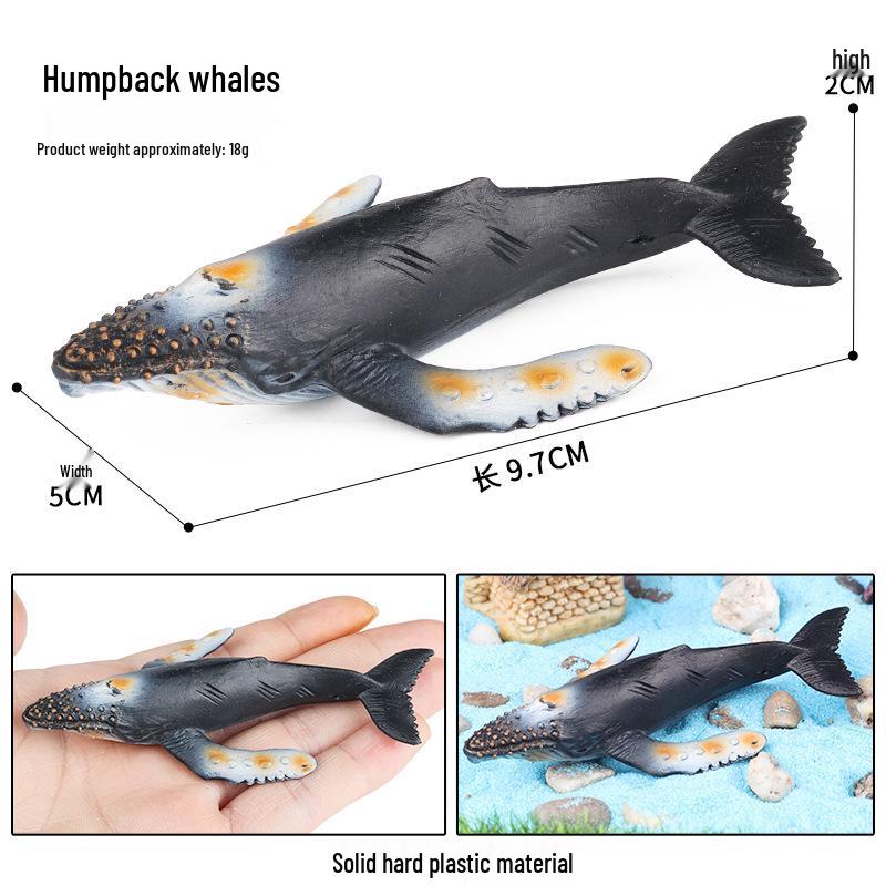 Solid Hammerhead Shark Toy Model - Marine Animal for Kids' Science Education