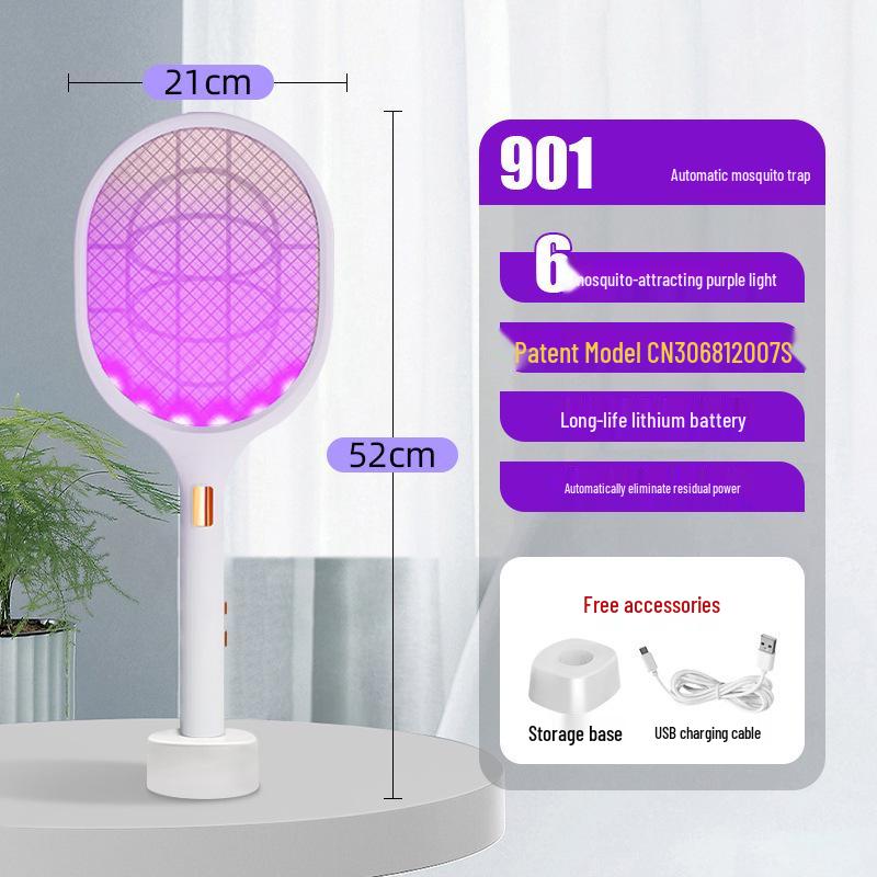 Rechargeable Electric Mosquito Swatter with Lithium Battery Mosquito Repellent - Fly Killer and Mosquito Killer.
