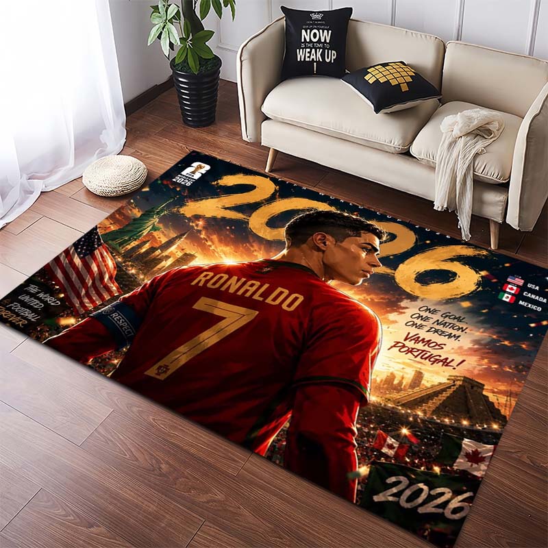Fußballspiel Torwart Spieler Druck Rutschfest Groß Wohnzimmer Teppich Weich Verschleißfest Sport Sofa Schlafzimmer Heimdekoration Boden Teppich