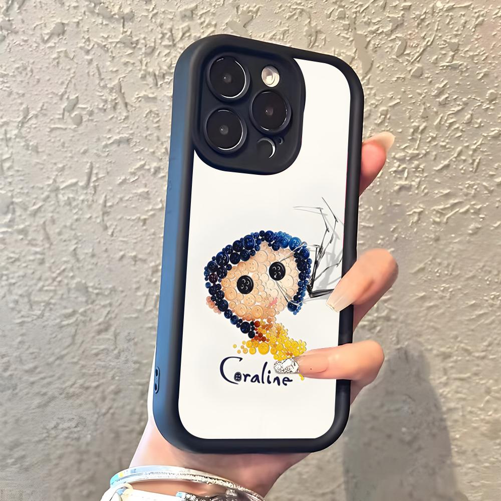 Anime Hot C-Coraline Phone Case For IPhone 17 Pro Max 16 15 14 Pro Max IPhone 13 Pro Max 11 Plus Silicone Cover