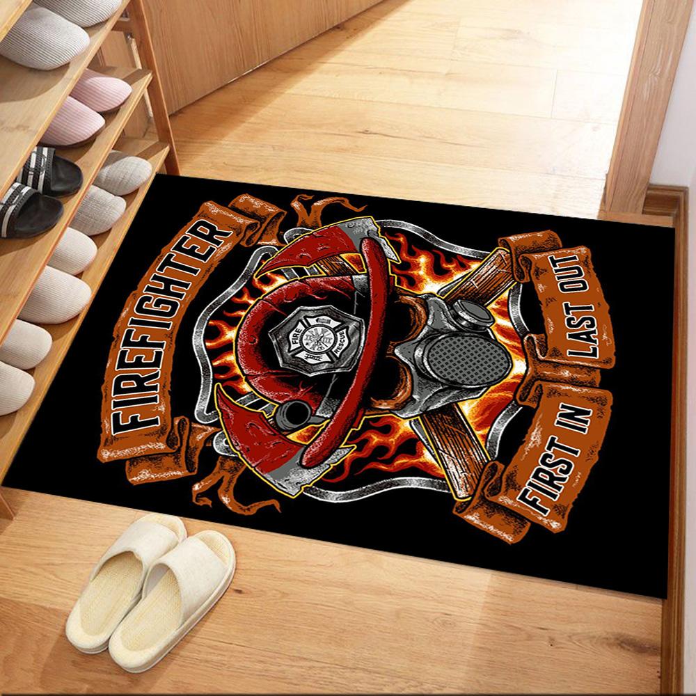 Haz-mat Skull And Axes Floor Mats for Living Room, Bedroom and Room Decoration Are Suitable for Gifts.