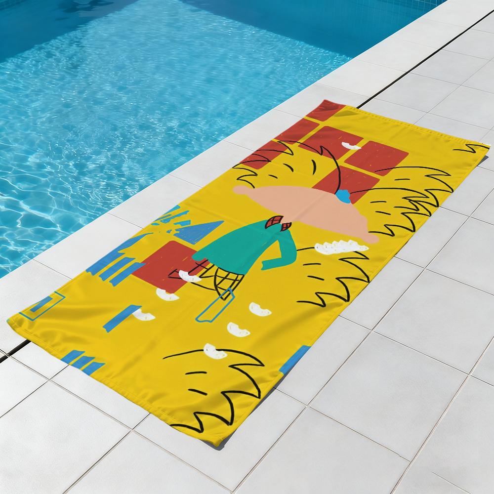 H-hey Cute Cartoon A-arnold Towel Beach Quick Dry Soft Pool Towels Gift for Travel Gym Shower Camping Sports