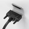 High Flexibility DB44 Male To Female/Male Connectors Cable, Shielded Serial Port Cord 26AWG Data Cable