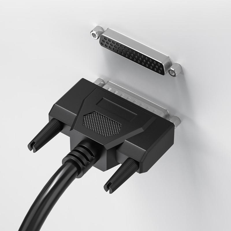 High Flexibility DB44 Male To Female/Male Connectors Cable, Shielded Serial Port Cord 26AWG Data Cable