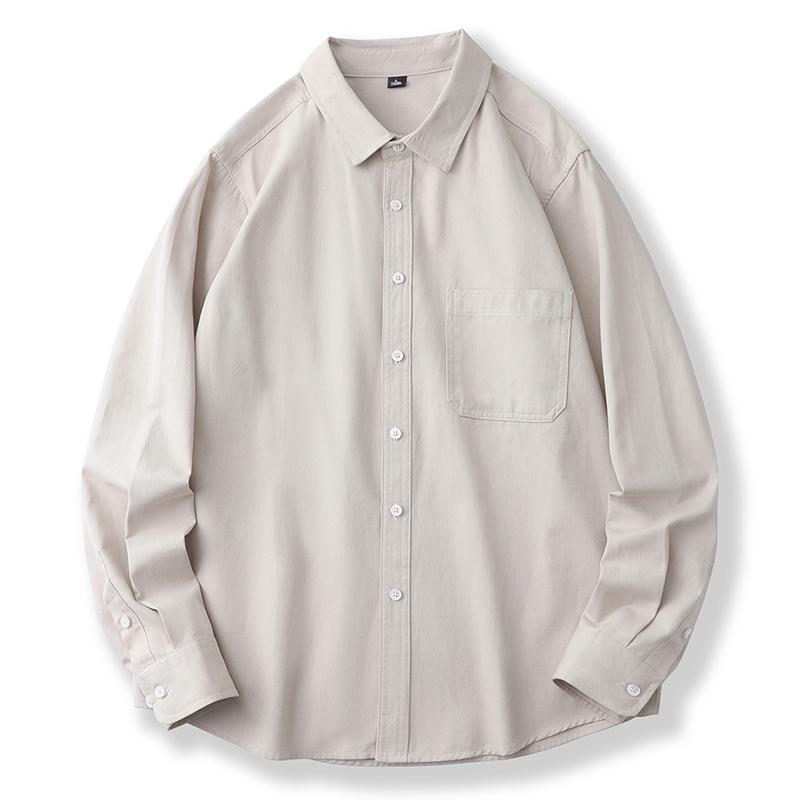 Men's Long Sleeved Shirt Korean Casual Loose Shirt Men's Coat