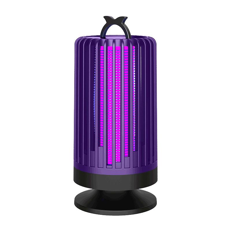 Black Technology Silent Indoor Mosquito Catcher Lamp with Electric Shock & Suction