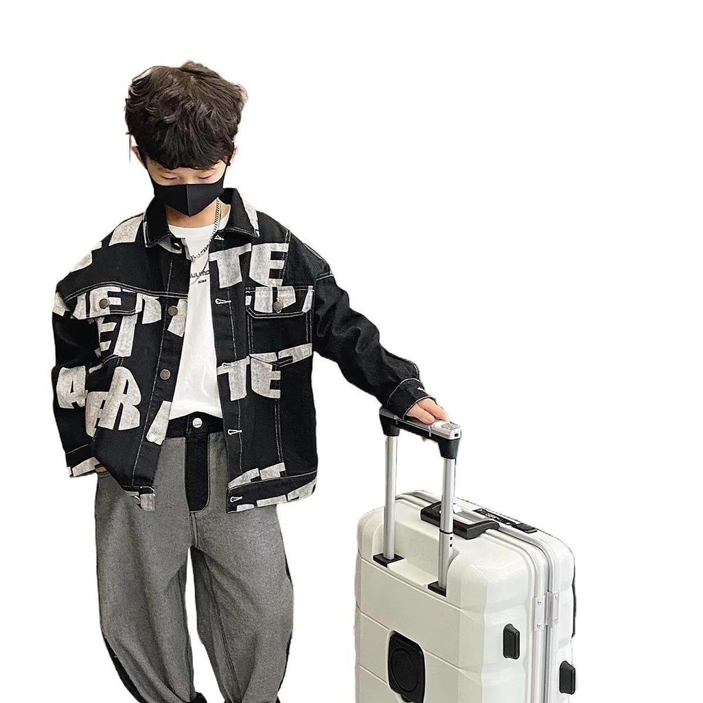 Boys' Denim Jacket - 2022 Autumn Fashion, Korean Style, Loose Fit for Kids