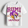 Top female group K-POP series girls T-shirt, KPOP Demon Hunters girls sweatshirt, 3-14Y children's cartoon T-shirt