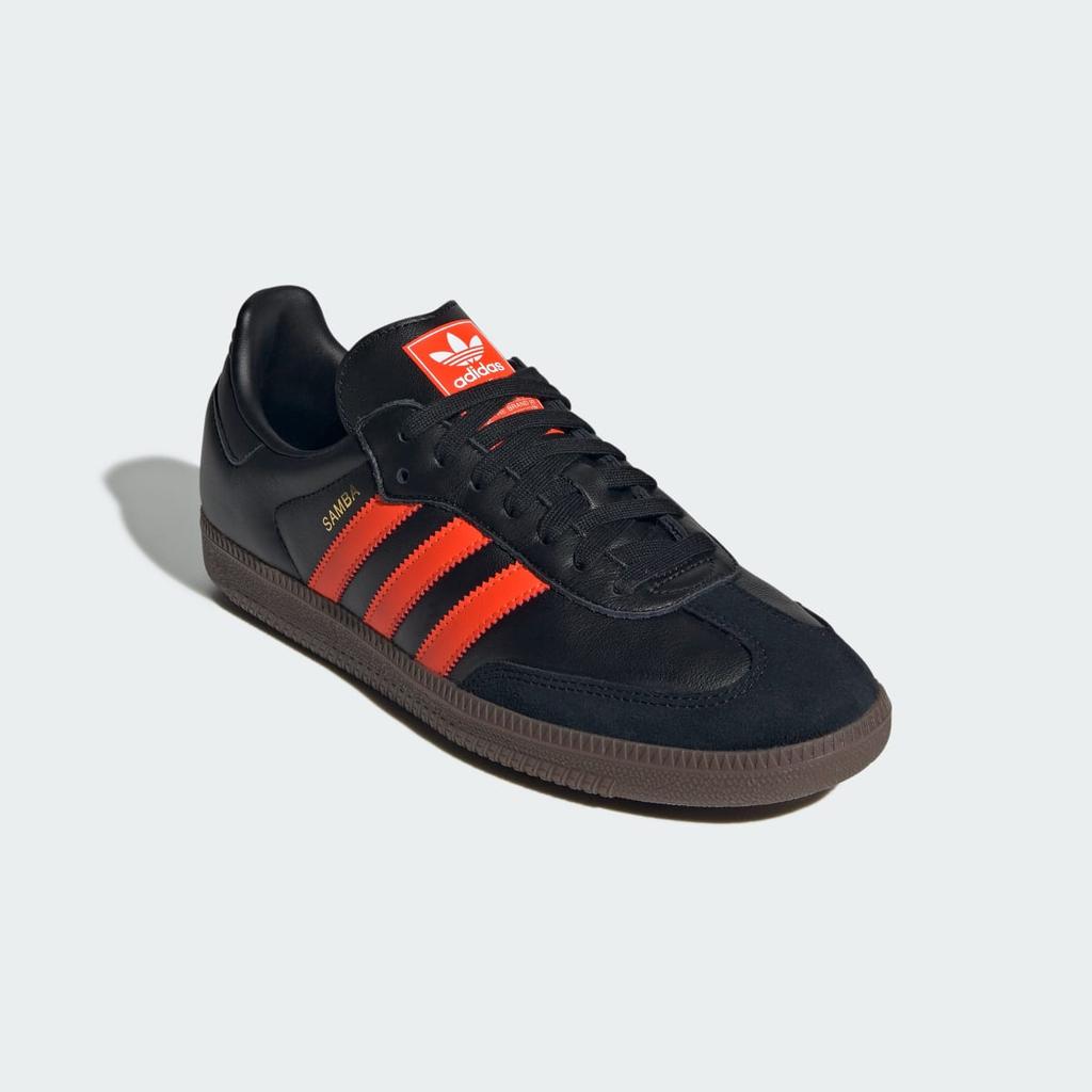 adidas Samba OG JR0910 Unisex Originals Sneakers Core Black / Impact Orange / Gum