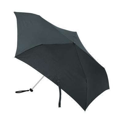 MUJI Lightweight Folding Umbrella for Both Sunny and Rainy Unisex Adult DEA03A6S Black 50cm (Suitable Days) - - - -