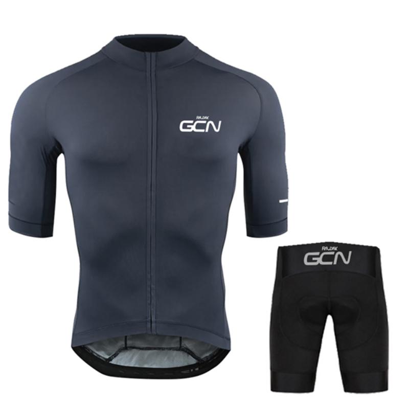 Raudax GCN Team Cycling Jersey Set Summer Short Sleeves Cycling Clothing Maillot Ropa Ciclismo Outdoor Riding Bike Uniform