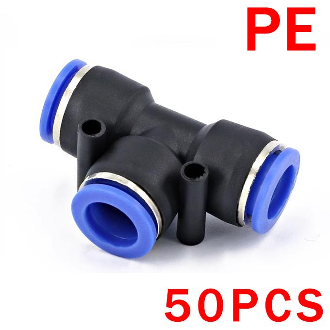 20/50/100 STÜCKE Pneumatische Armaturen Schnellverbinder Luftschlauch Rohrverbinder Kunststoff PU PY 4mm 6mm 8mm 10mm 12mm Push In Pluglug