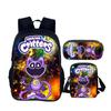 Set 3pz Borsa Scuola Critters Sorridenti 40cm/15.7inch Zaino Borsa a Spalla Astuccio Borse per Computer per Ragazzi Ragazze Miglior Regalo