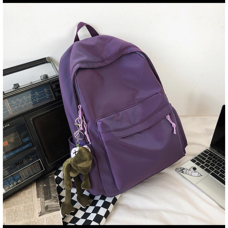 Farbverlauf College-Rucksack: Hongkong-Stil, Großes Fassungsvermögen, Nylon, Spritzwassergeschützt, Schultertasche für Herren.