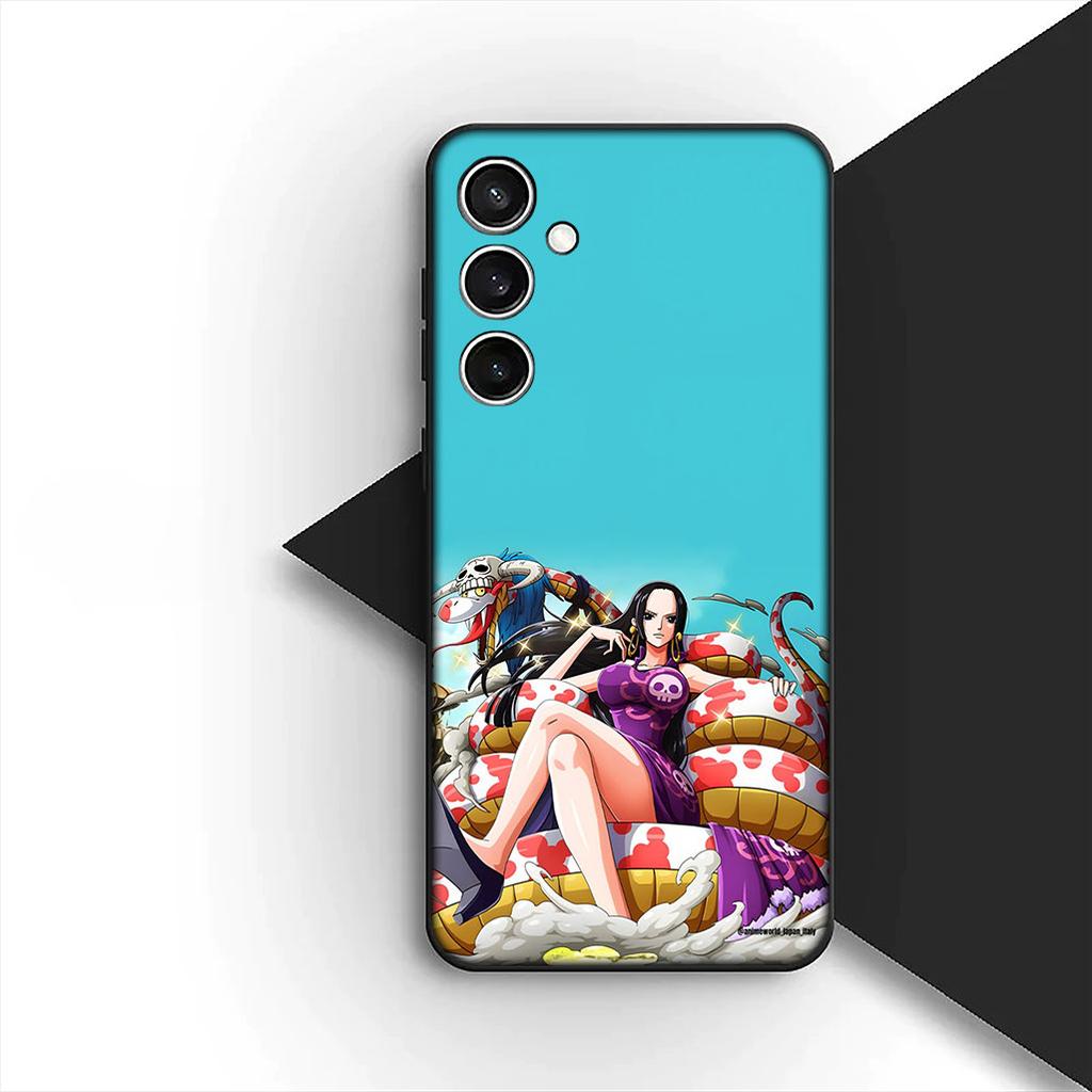 Cover for Samsung Galaxy S24 S25 S23 FE Ultra Plus S7 Edge S25+ S23+ A56 5G Casing Phone Case Boa Hancock One Luffy Pieces