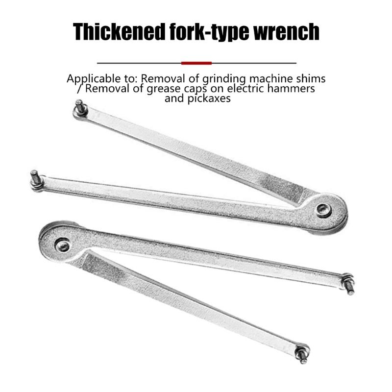 Multipurpose Angle Grinder Pin Wrench Pliers For 4mm Round Nuts Steel Construction Compact 0.15in Design