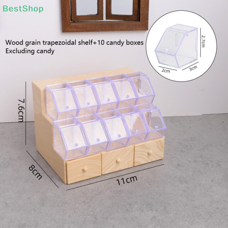 1:12 Dollhouse Candy Lollipop Shelf Storage Box Display Rack Miniature Scene Decoration Toy Accessories
