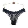 Fashion Sexy Lace Heart Pattern Bowknot Women Low Rise Brief Underwear Thong