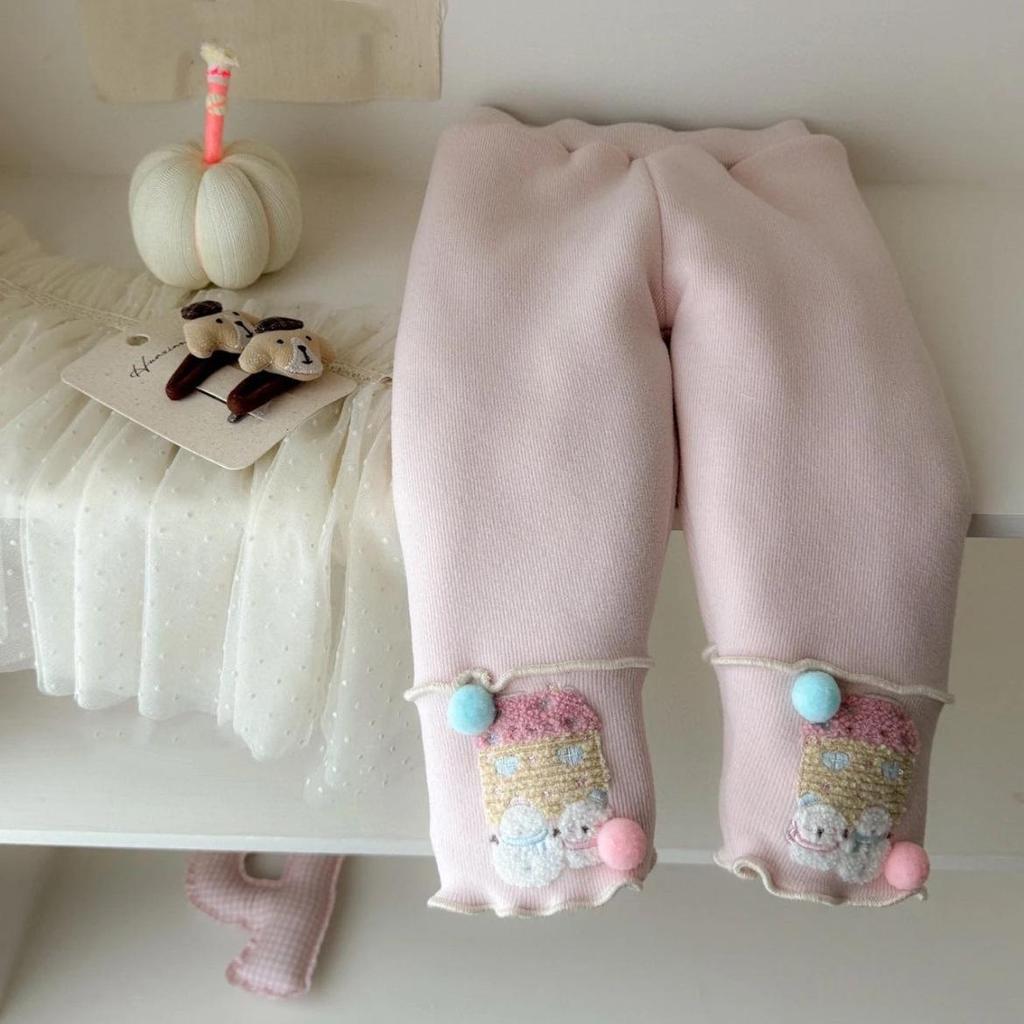Ensemble Hiver Filles 2025 Élégant Princesse Doublé Polaire Vêtement d'Extérieur & Leggings